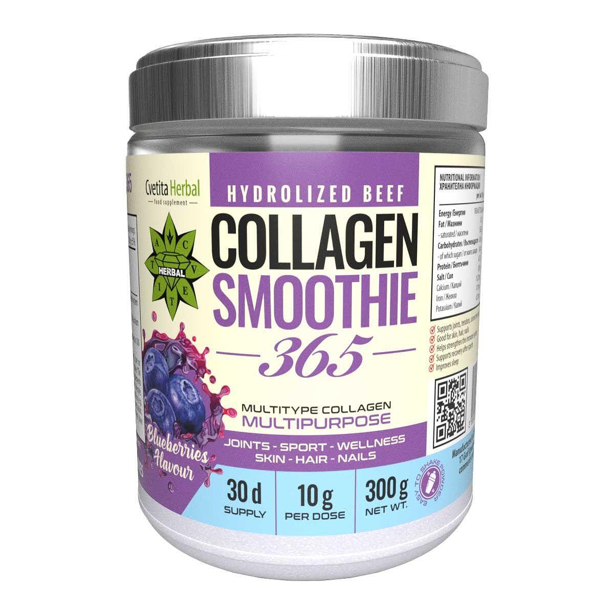Collagen Smoothie 365 - Collagen Smoothie 365 mit GRATIS Menthol Kühlgel für Gelenke