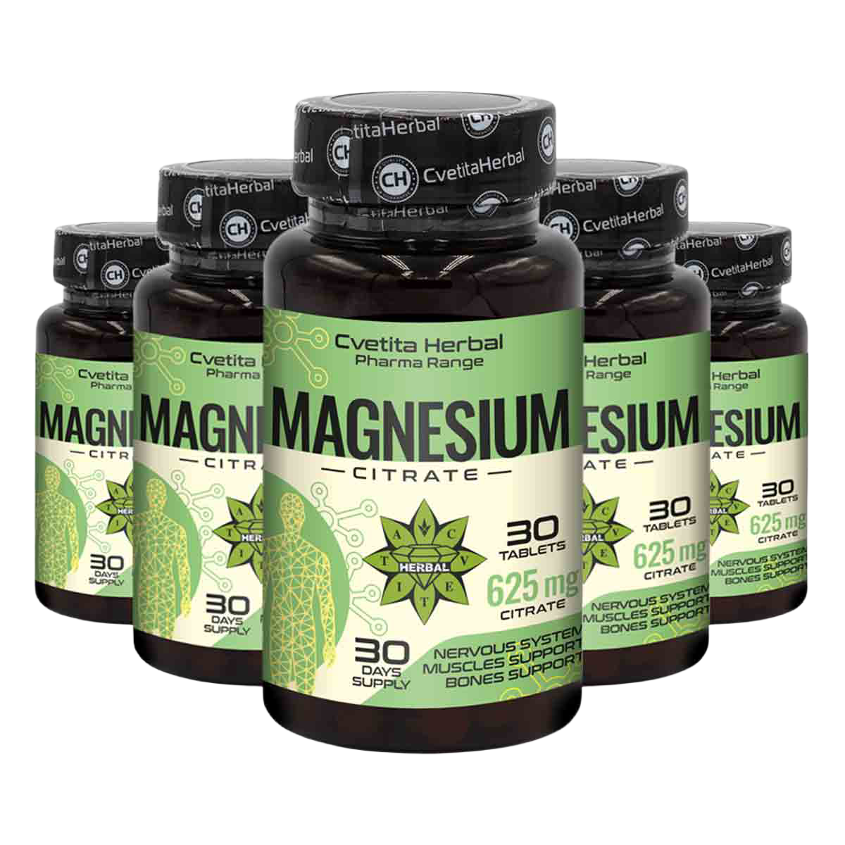 Magnesium Citrat 625mg - Magnesium Citrat - 30 Tabletten