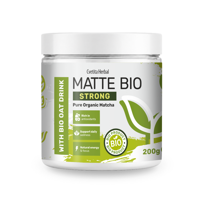 Matte Bio Strong - Bio-Matcha-Pulver 200 g von Cvetita Herbal