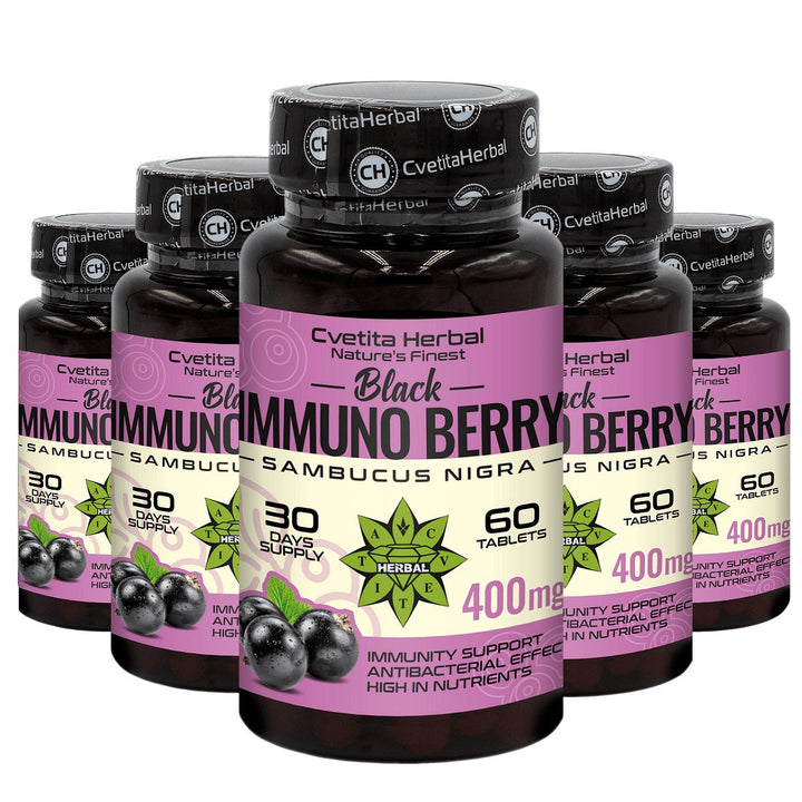 Schwarzer Holunderextrakt - Black Immuno Berry (60 Tabletten)