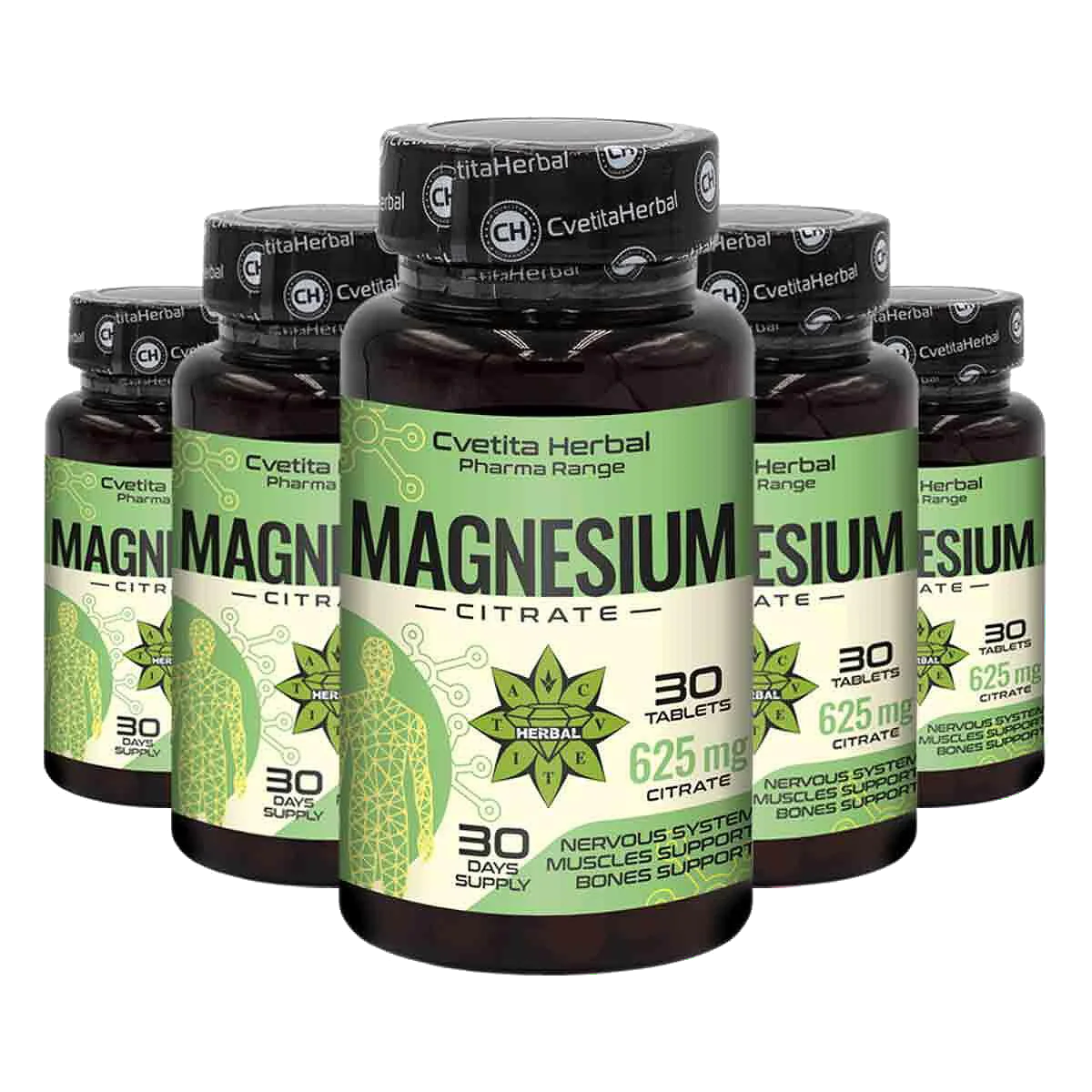 Magnesium Citrat 625mg - Magnesium Citrat - 30 Tabletten