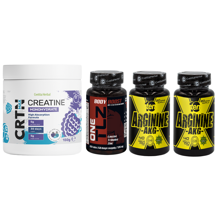 KOMBI-PAKET: TLZ + ARGININE + CRTN MAX