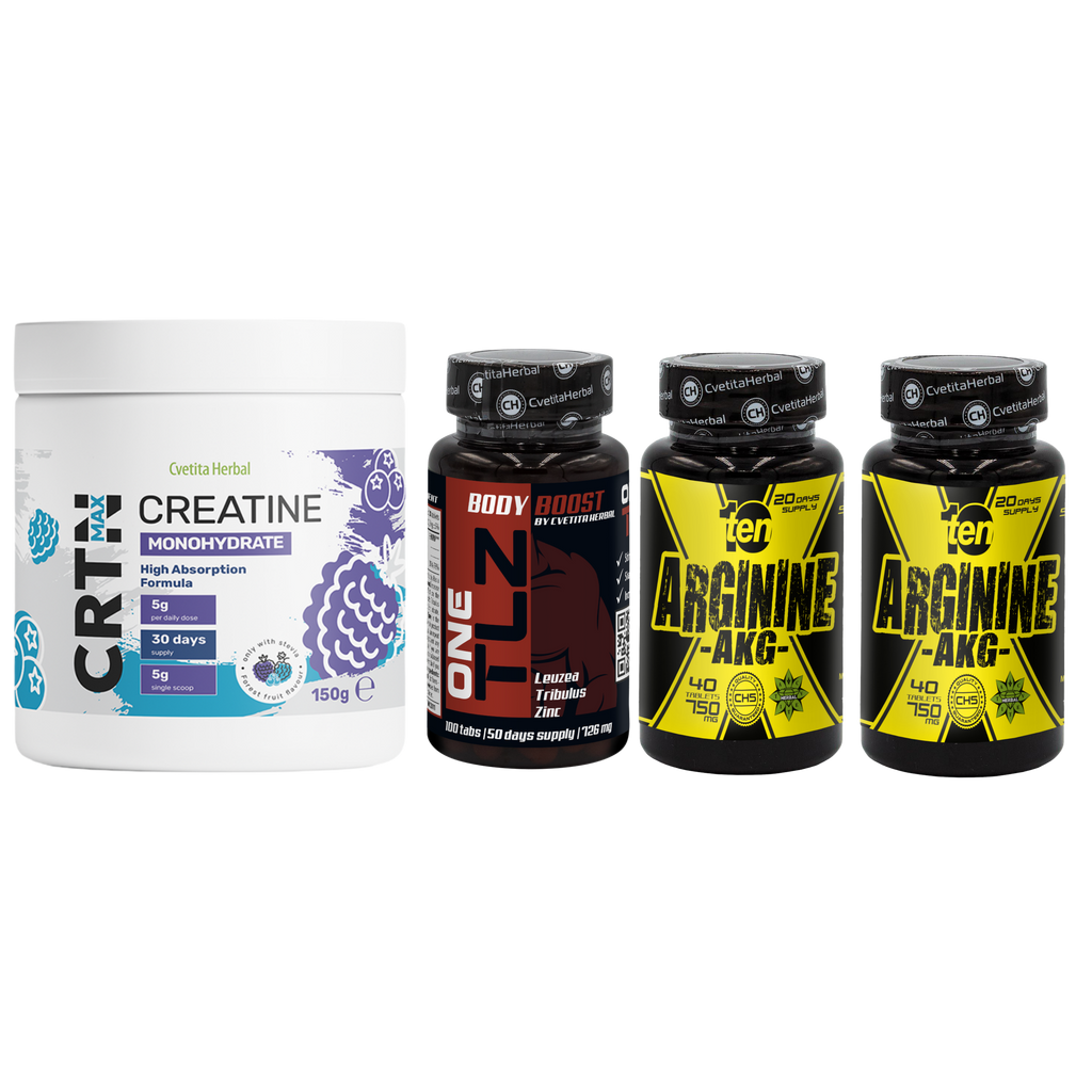 KOMBI-PAKET: TLZ + ARGININE + CRTN MAX
