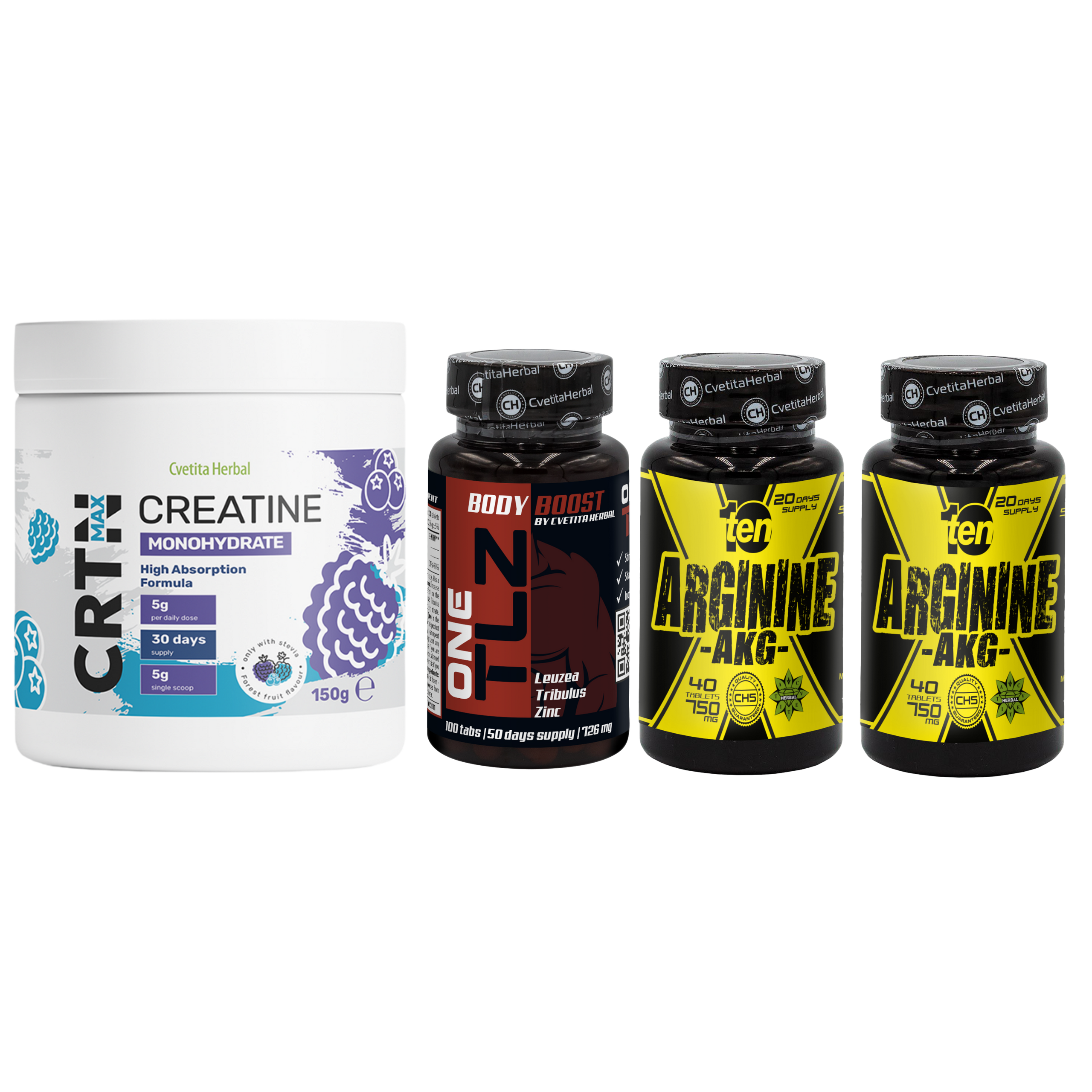 KOMBI-PAKET: TLZ + ARGININE + CRTN MAX
