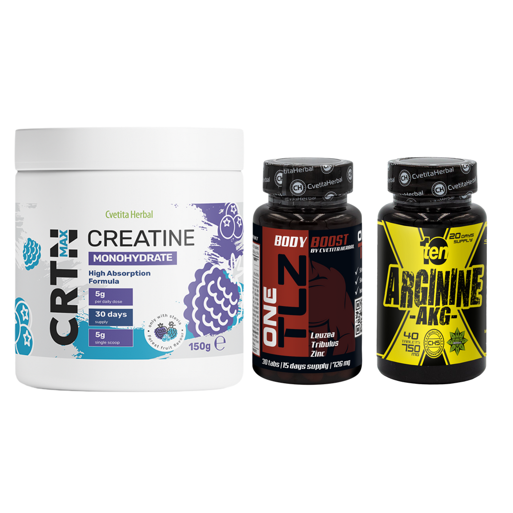 KOMBI-PAKET: TLZ + ARGININE + CRTN MAX