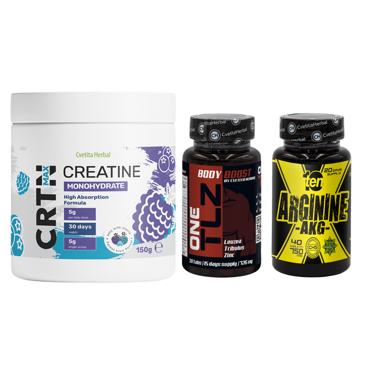 KOMBI-PAKET: TLZ + ARGININE + CRTN MAX