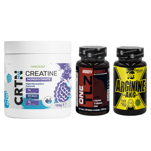 KOMBI-PAKET: TLZ + ARGININE + CRTN MAX