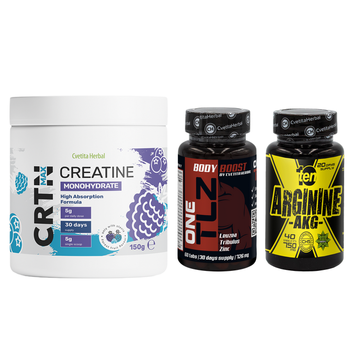 KOMBI-PAKET: TLZ + ARGININE + CRTN MAX