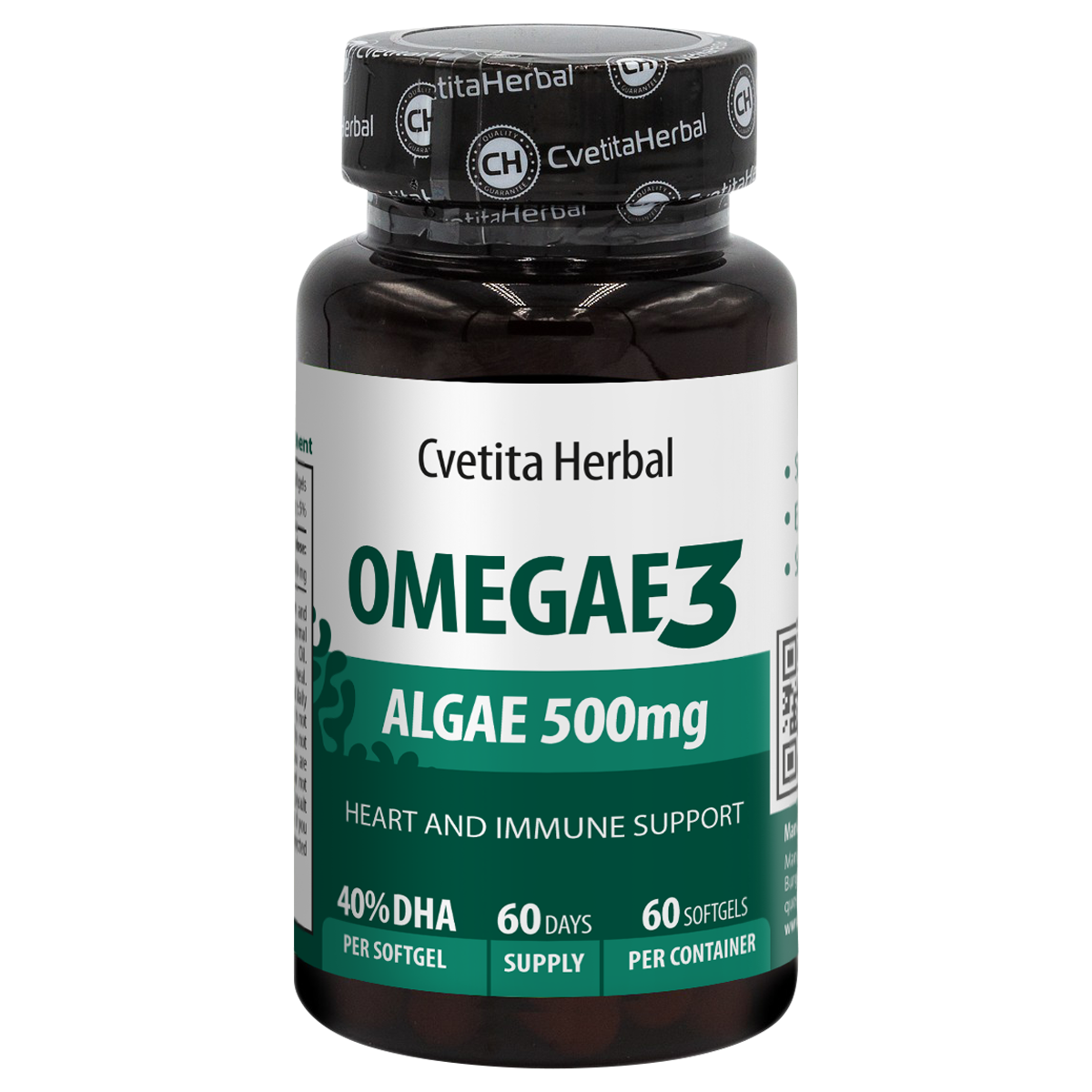 Omega 3 Algen Softgel - Omegae3 (60 / 40 Kapseln)