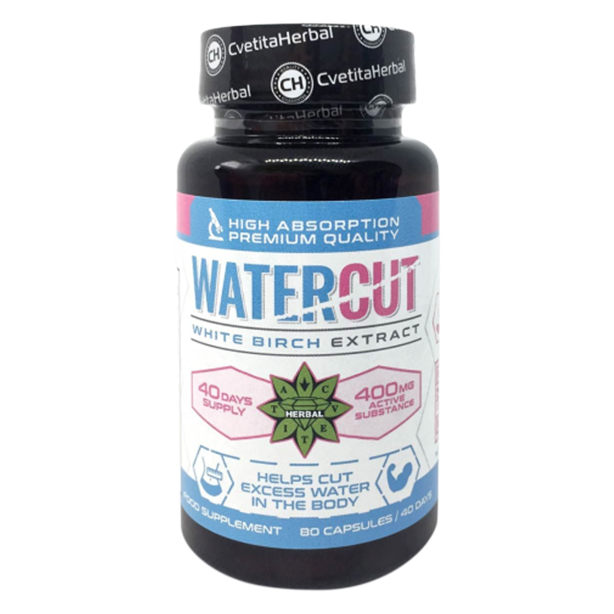 COMBO PAKET: Green Tea with Cocoa 100ml + Water Cut (Weißbirken-Extrakt) 80 Kapseln